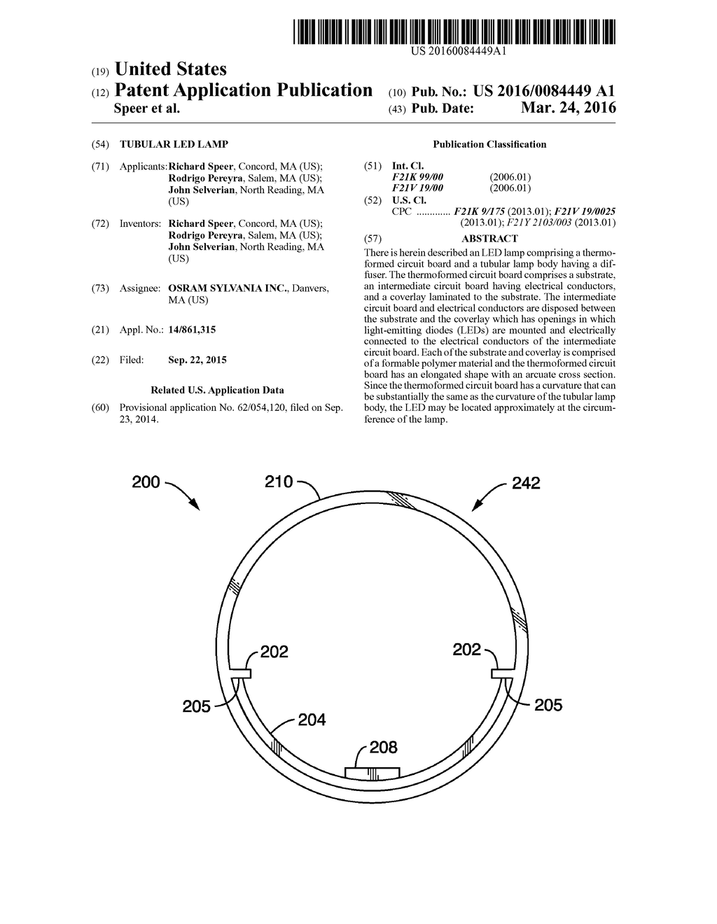 Tubular LED Lamp - diagram, schematic, and image 01