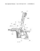 CONVERSION KIT WITH A RAIL SYSTEM FOR A PAINTBALL MARKER HAVING A HINGED     PORTION diagram and image