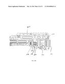 CONVERSION KIT WITH A RAIL SYSTEM FOR A PAINTBALL MARKER HAVING A HINGED     PORTION diagram and image