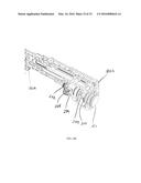 CONVERSION KIT WITH A RAIL SYSTEM FOR A PAINTBALL MARKER HAVING A HINGED     PORTION diagram and image