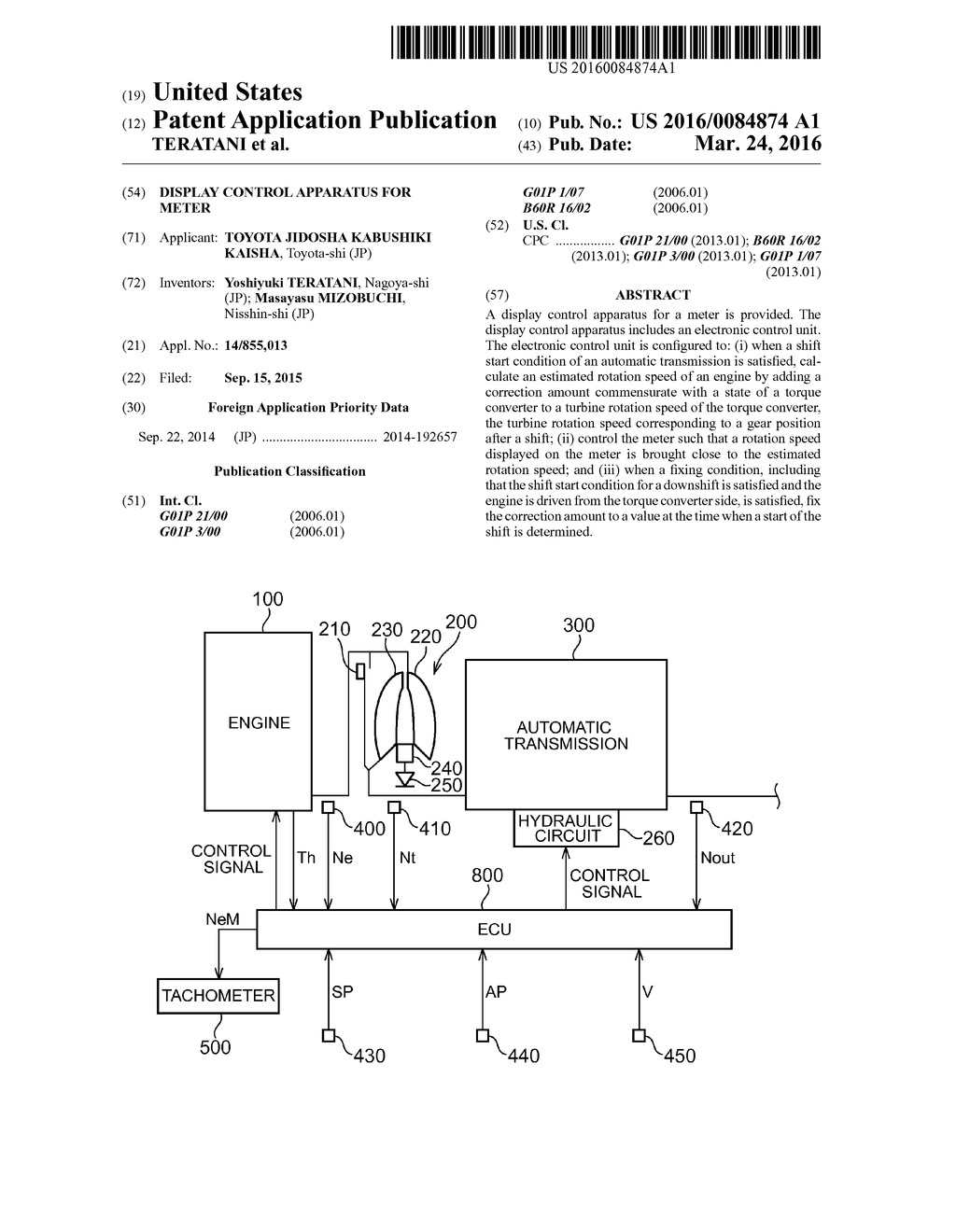 DISPLAY CONTROL APPARATUS FOR METER - diagram, schematic, and image 01