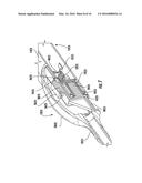 FIBER OPTIC CONNECTORS AND INTERFACES FOR FIBER OPTIC CONNECTIVITY THROUGH     DEVICE DISPLAY SURFACE, AND RELATED COMPONENTS, SYSTEMS AND METHODS diagram and image