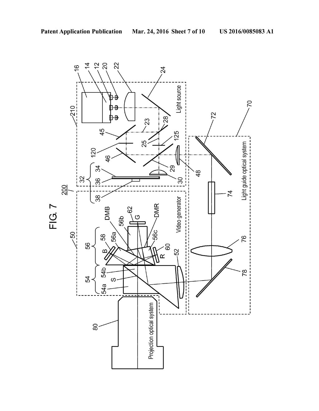 OPTICAL DEVICE AND PROJECTION VIDEO DISPLAY DEVICE - diagram, schematic, and image 08