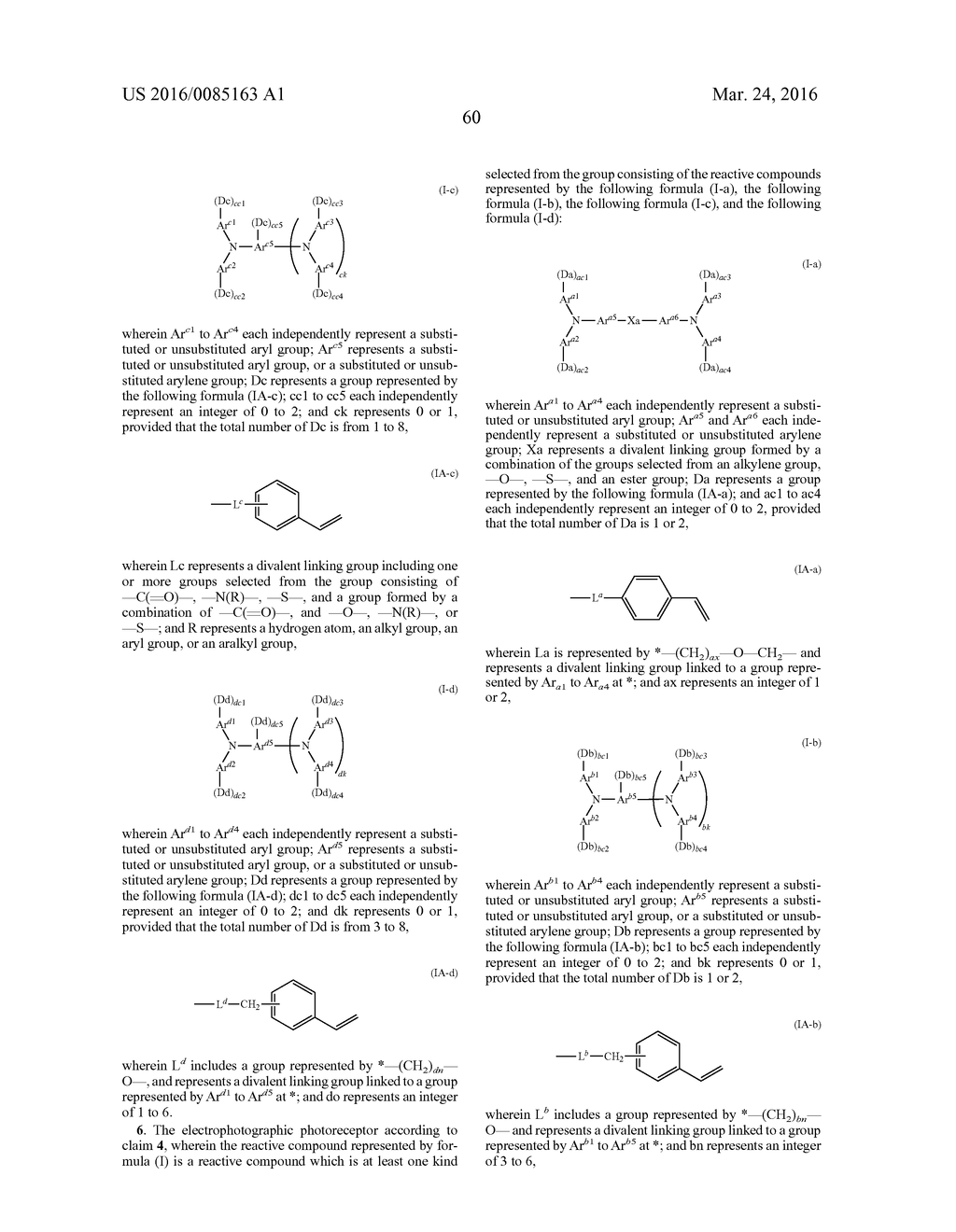 ELECTROPHOTOGRAPHIC PHOTORECEPTOR, PROCESS CARTRIDGE, AND IMAGE FORMING     APPARATUS - diagram, schematic, and image 66