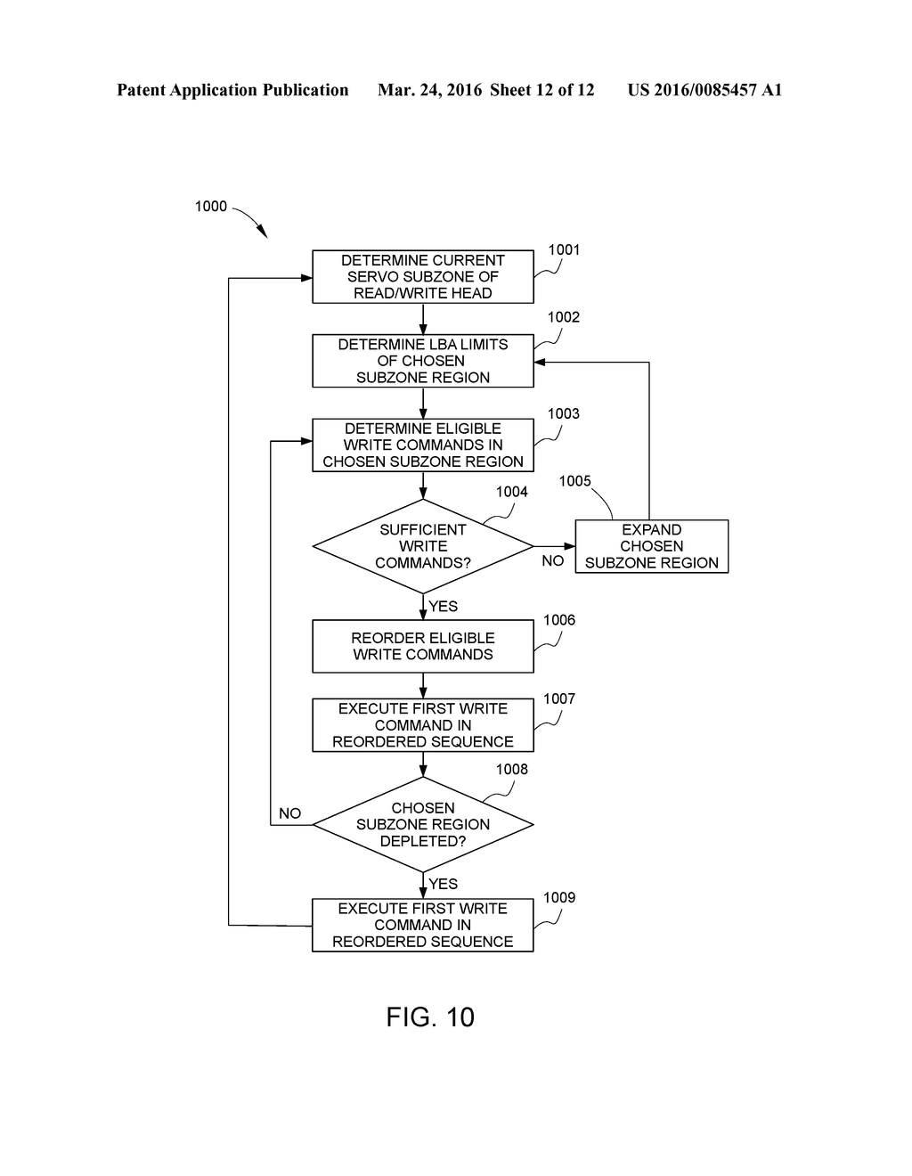 WRITE REORDERING IN A HYBRID DISK DRIVE - diagram, schematic, and image 13