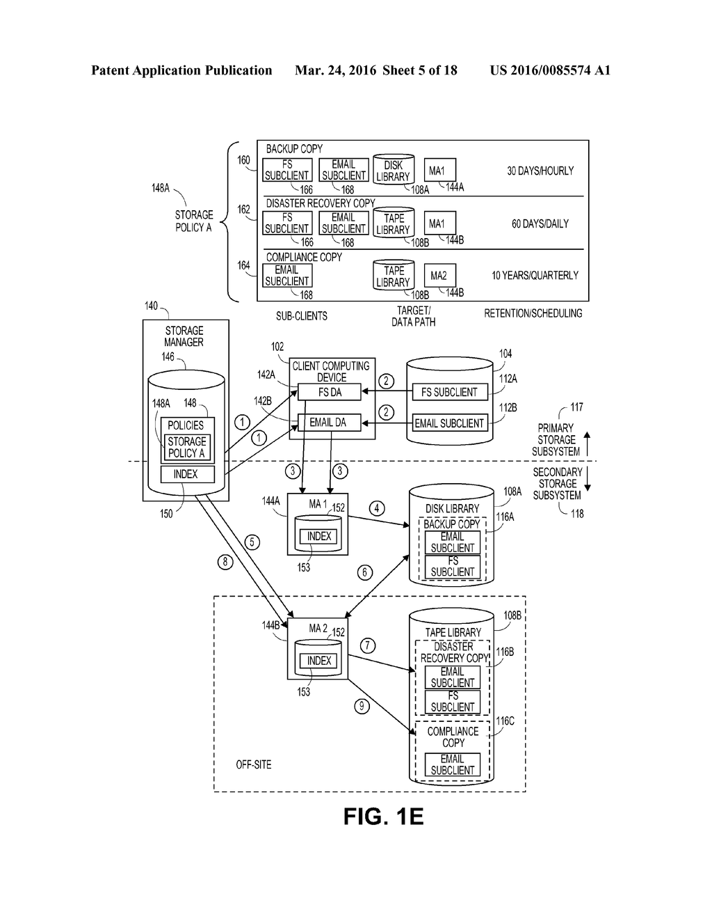 EFFICIENTLY RESTORING EXECUTION OF A BACKED UP VIRTUAL MACHINE BASED ON     COORDINATION WITH VIRTUAL-MACHINE-FILE-RELOCATION OPERATIONS - diagram, schematic, and image 06