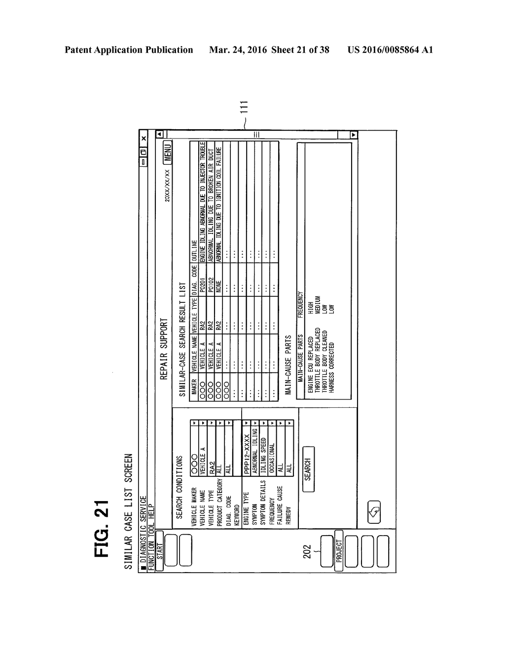 VEHICLE-REPAIR SUPPORT SYSTEM, SERVER, AND COMPUTER PROGRAM - diagram, schematic, and image 22