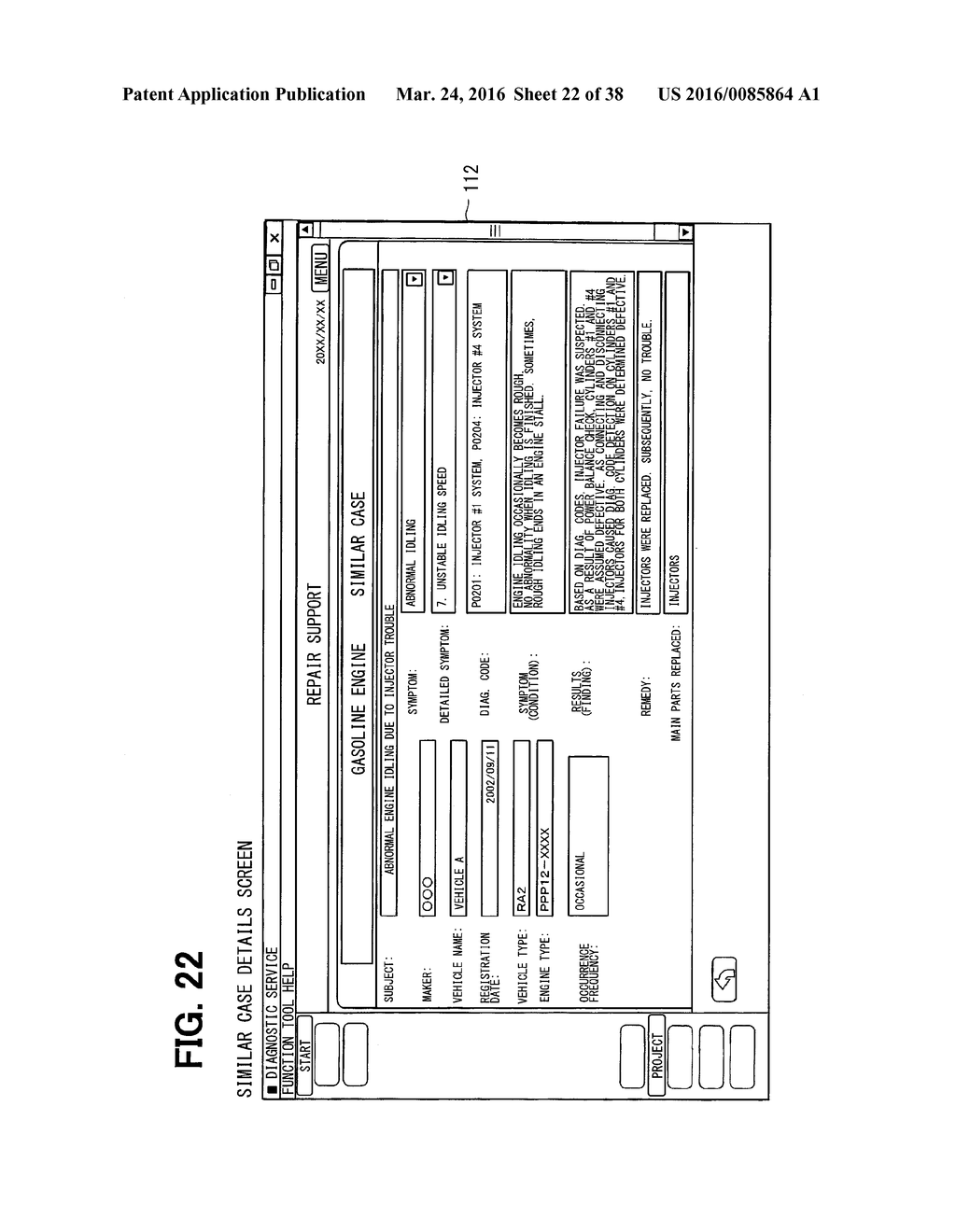 VEHICLE-REPAIR SUPPORT SYSTEM, SERVER, AND COMPUTER PROGRAM - diagram, schematic, and image 23