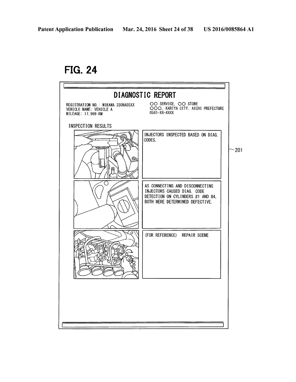 VEHICLE-REPAIR SUPPORT SYSTEM, SERVER, AND COMPUTER PROGRAM - diagram, schematic, and image 25