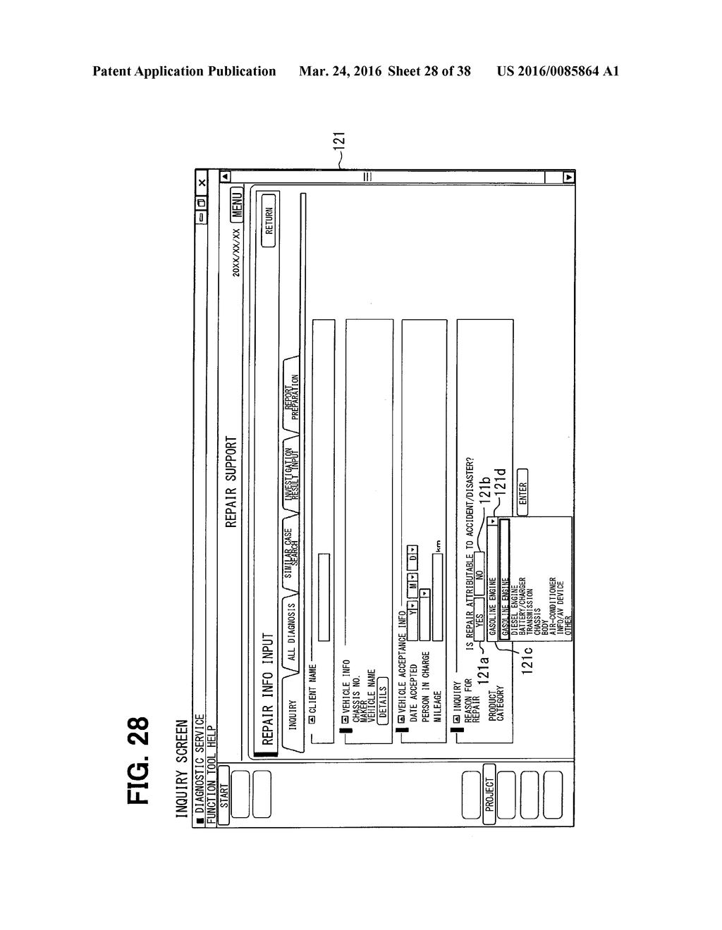 VEHICLE-REPAIR SUPPORT SYSTEM, SERVER, AND COMPUTER PROGRAM - diagram, schematic, and image 29