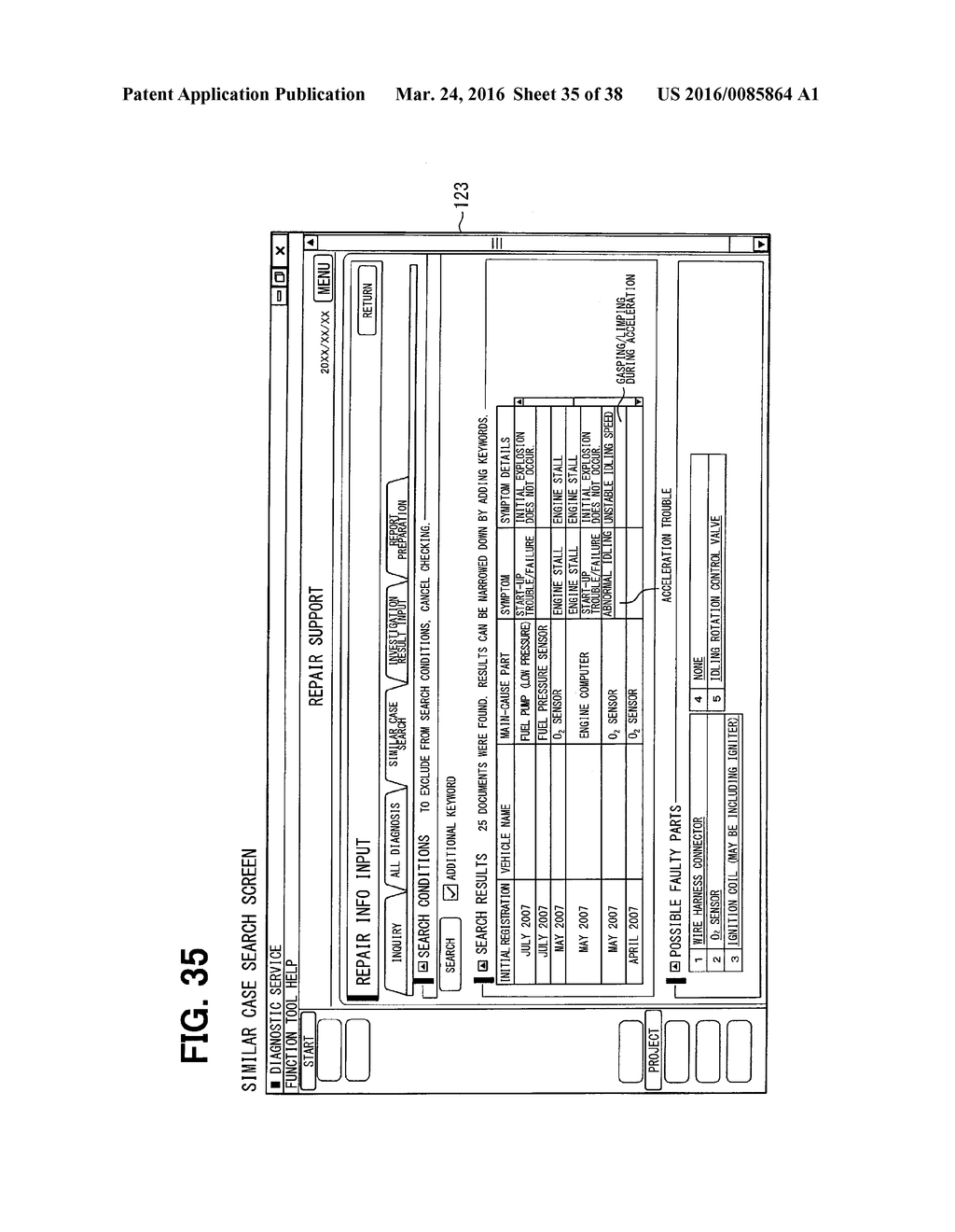 VEHICLE-REPAIR SUPPORT SYSTEM, SERVER, AND COMPUTER PROGRAM - diagram, schematic, and image 36