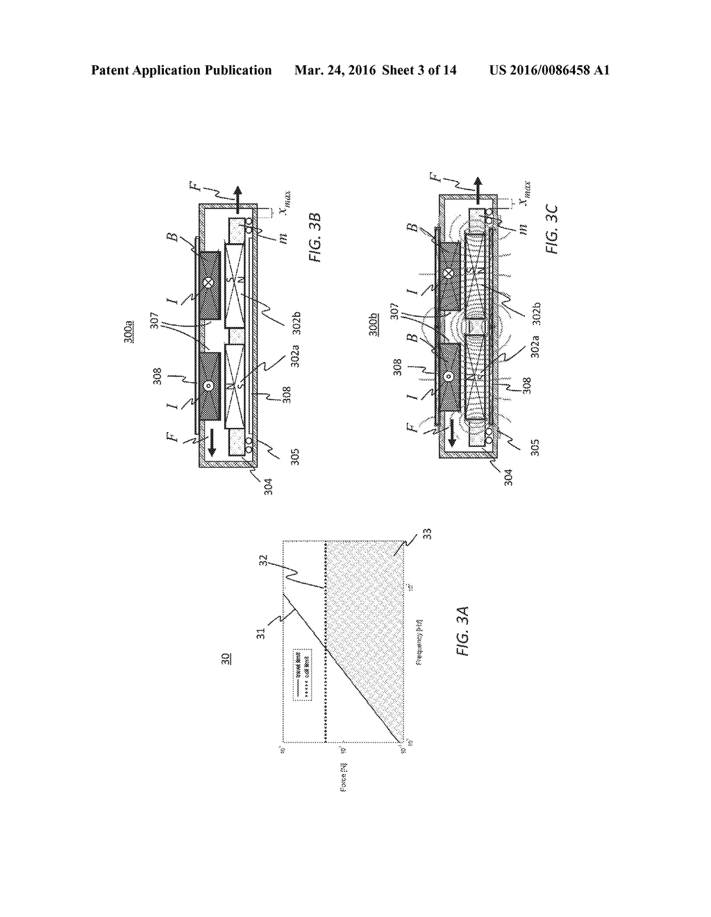 SYSTEMS AND METHODS FOR GENERATING DAMPED ELECTROMAGNETICALLY ACTUATED     PLANAR MOTION FOR AUDIO-FREQUENCY VIBRATIONS - diagram, schematic, and image 04