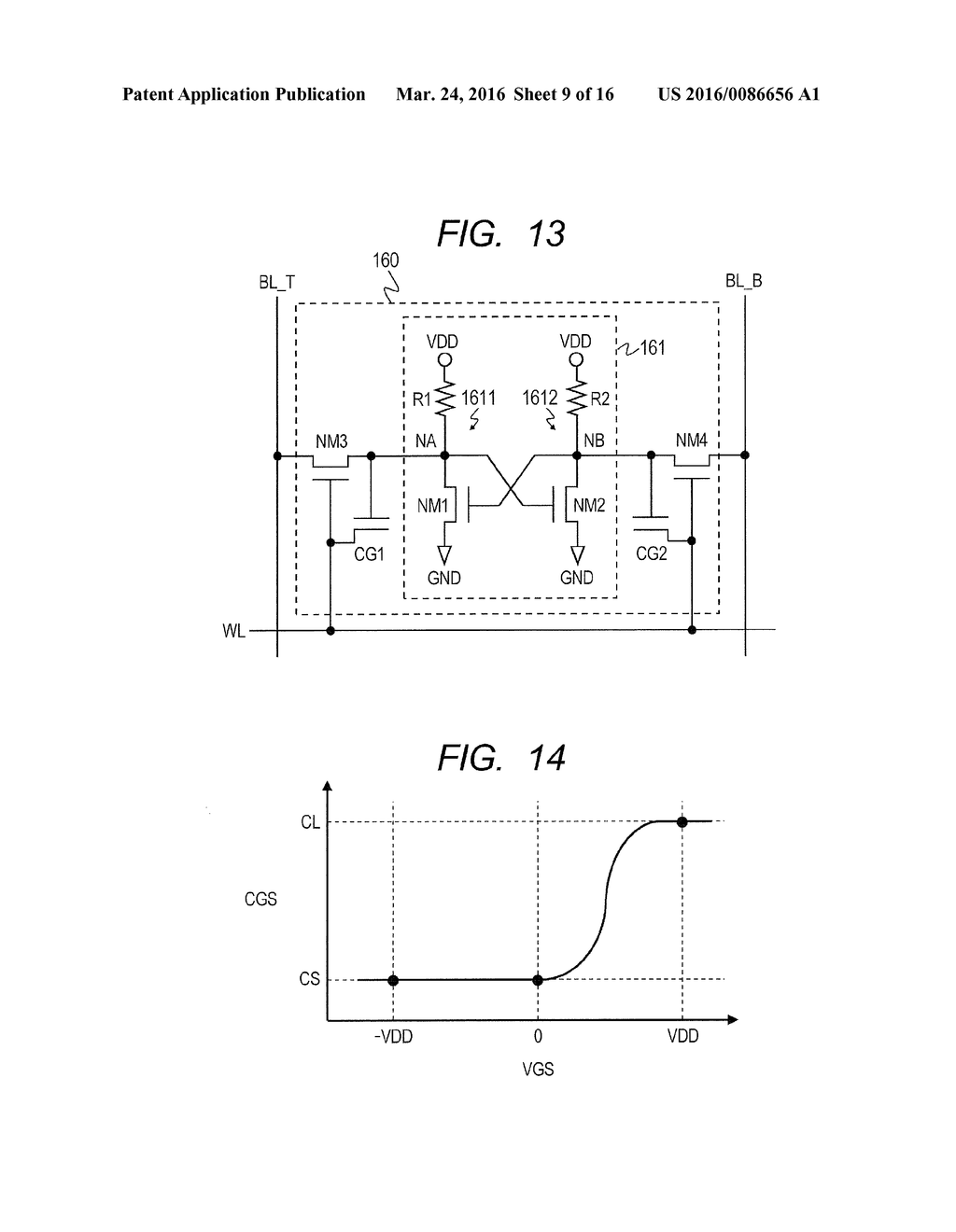 Semiconductor Device Having Memory Cell With Electrostatic Capacitance     Circuit - diagram, schematic, and image 10