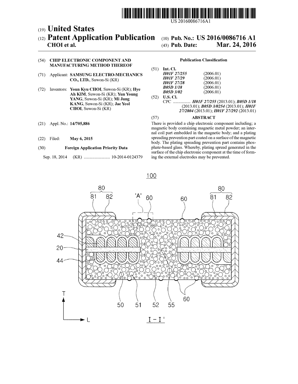 CHIP ELECTRONIC COMPONENT AND MANUFACTURING METHOD THEREOF - diagram, schematic, and image 01