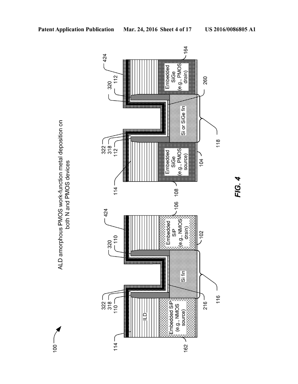 METAL-GATE WITH AN AMORPHOUS METAL LAYER - diagram, schematic, and image 05