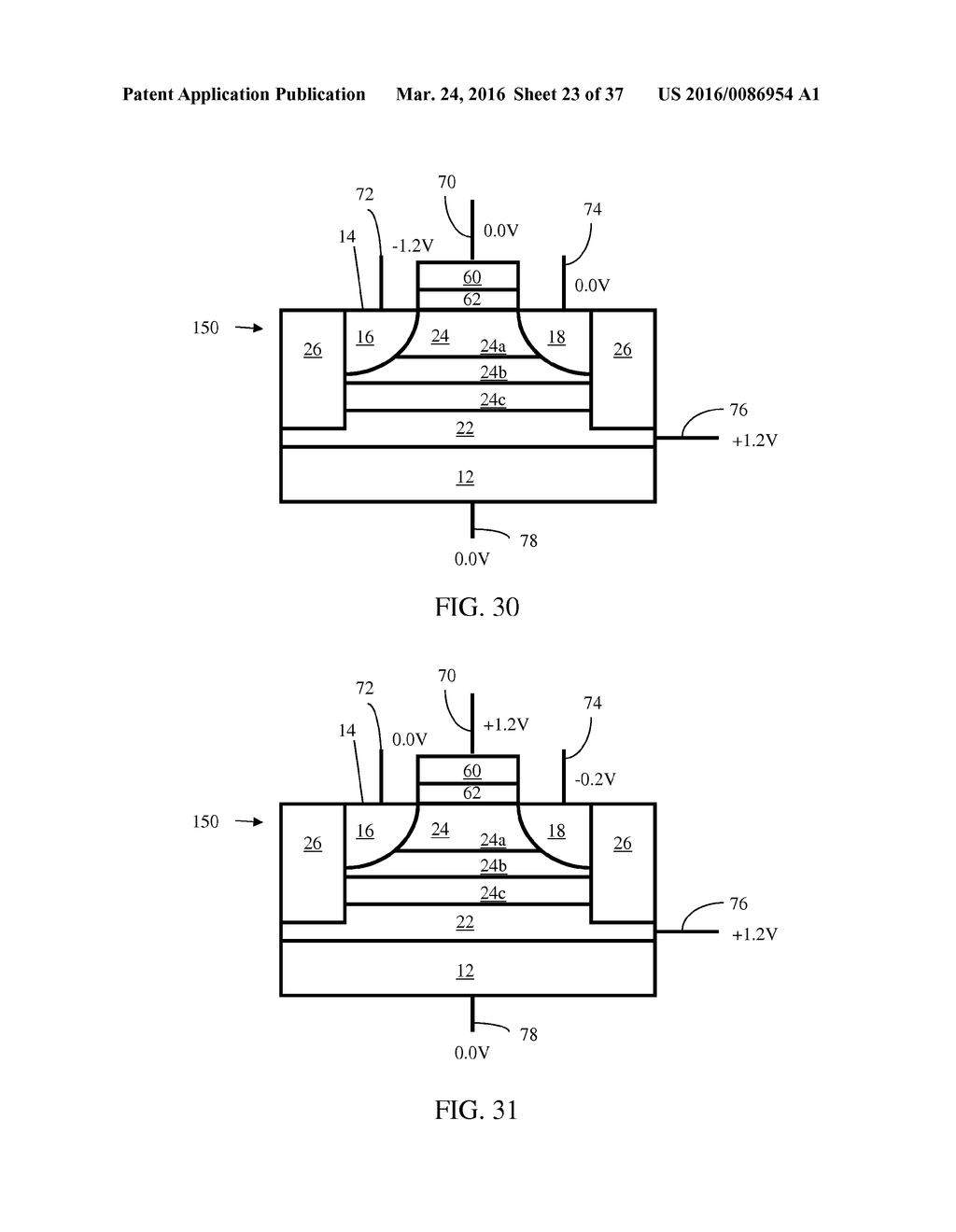 Memory Device Having Electrically Floating Body Transistor - diagram, schematic, and image 24