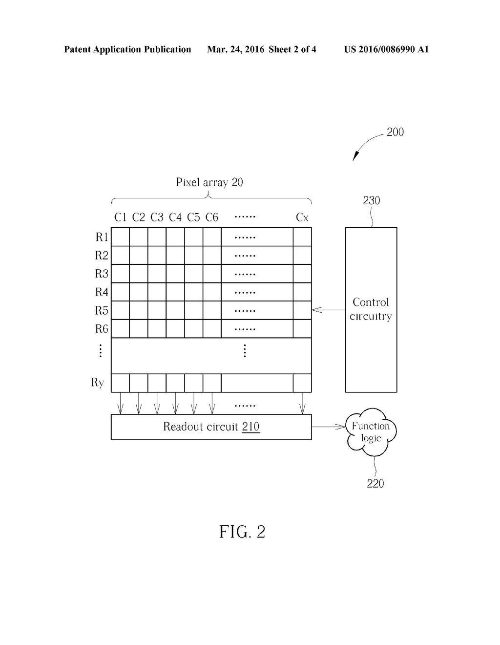 PIXEL ARRAY OF IMAGE SENSOR AND METHOD OF FABRICATING THE SAME - diagram, schematic, and image 03