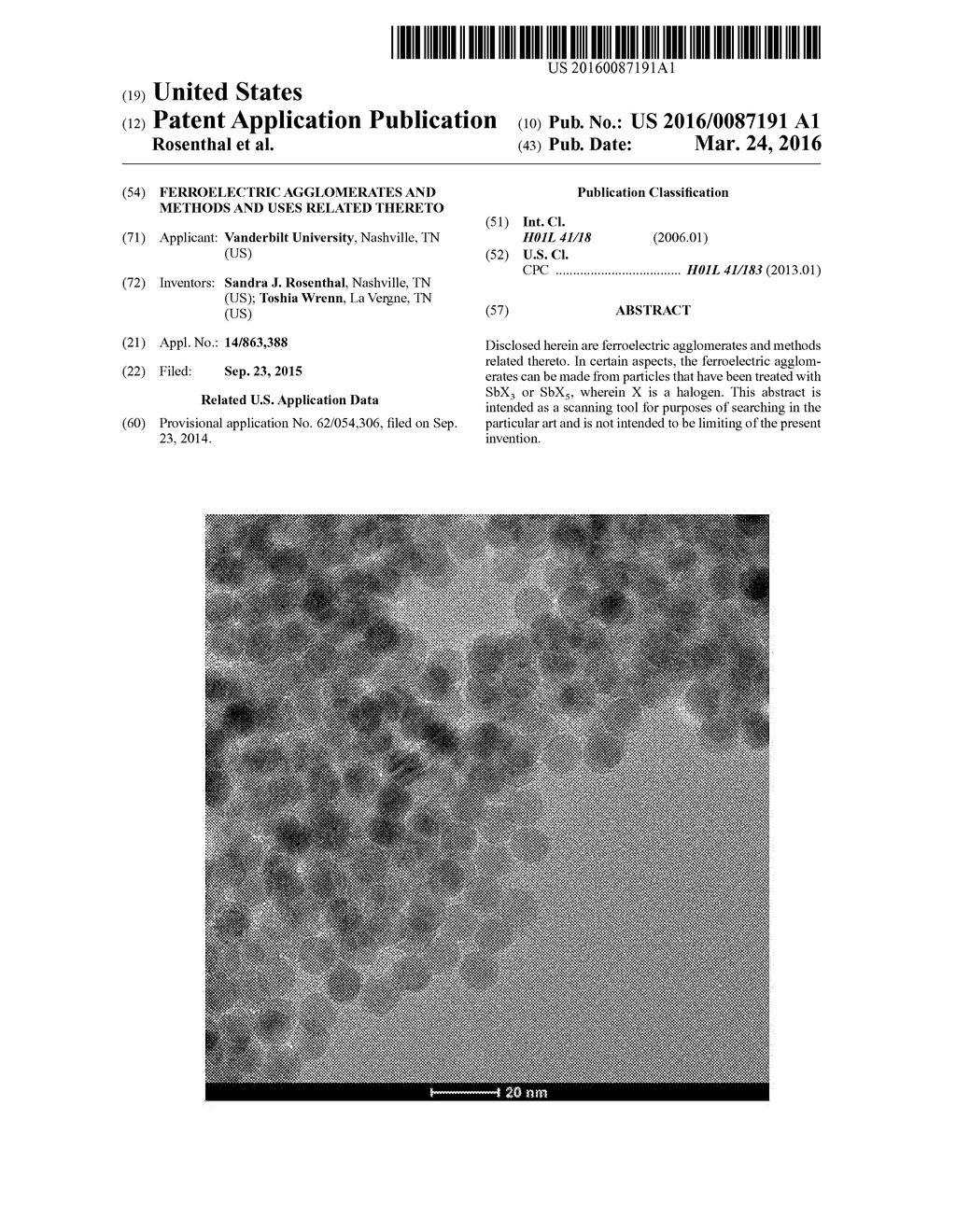 FERROELECTRIC AGGLOMERATES AND METHODS AND USES RELATED THERETO - diagram, schematic, and image 01