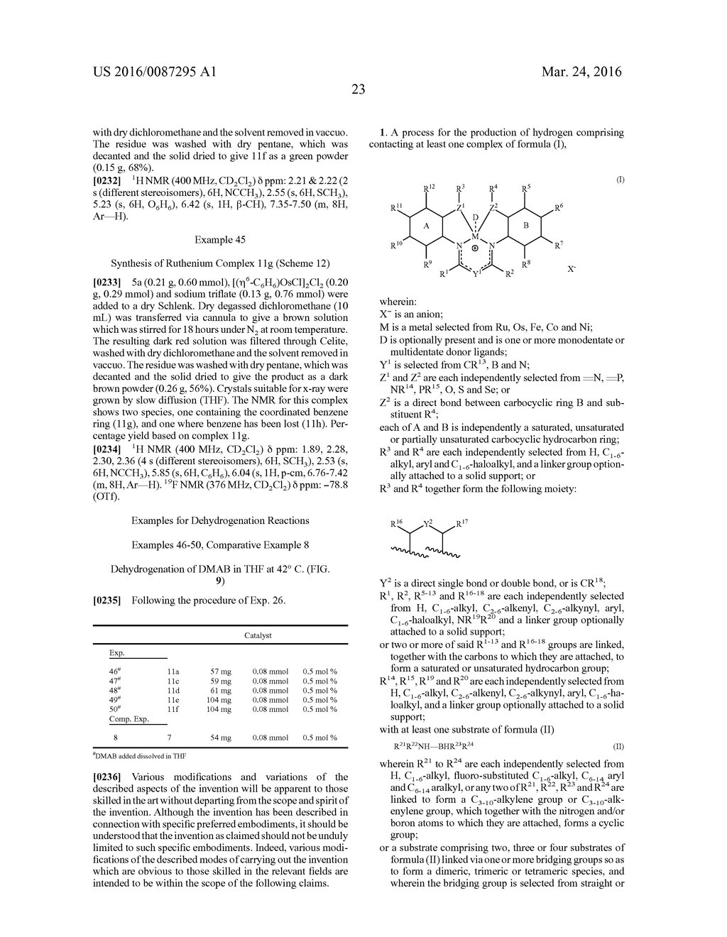 Catalyst and Process for the Production of Hydrogen from Ammonia Boranes - diagram, schematic, and image 31