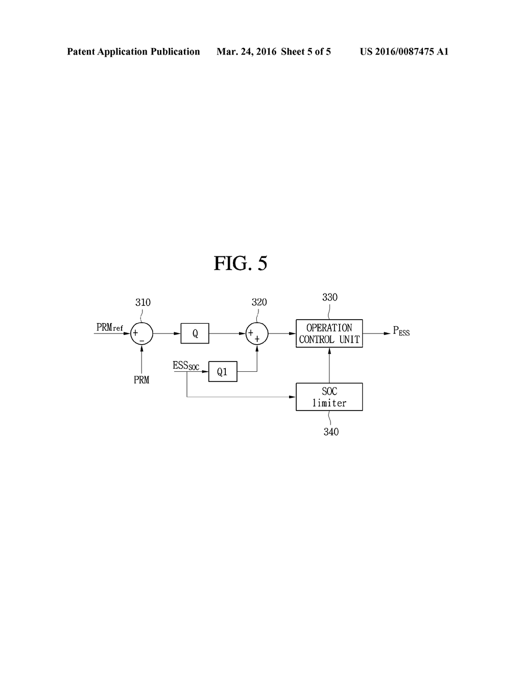 CONTROL DEVICE OF ENERGY STORAGE SYSTEM - diagram, schematic, and image 06