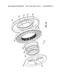 AXIAL FLUX ELECTRICAL MACHINE BEARING MOUNT SYSTEM AND METHODS diagram and image