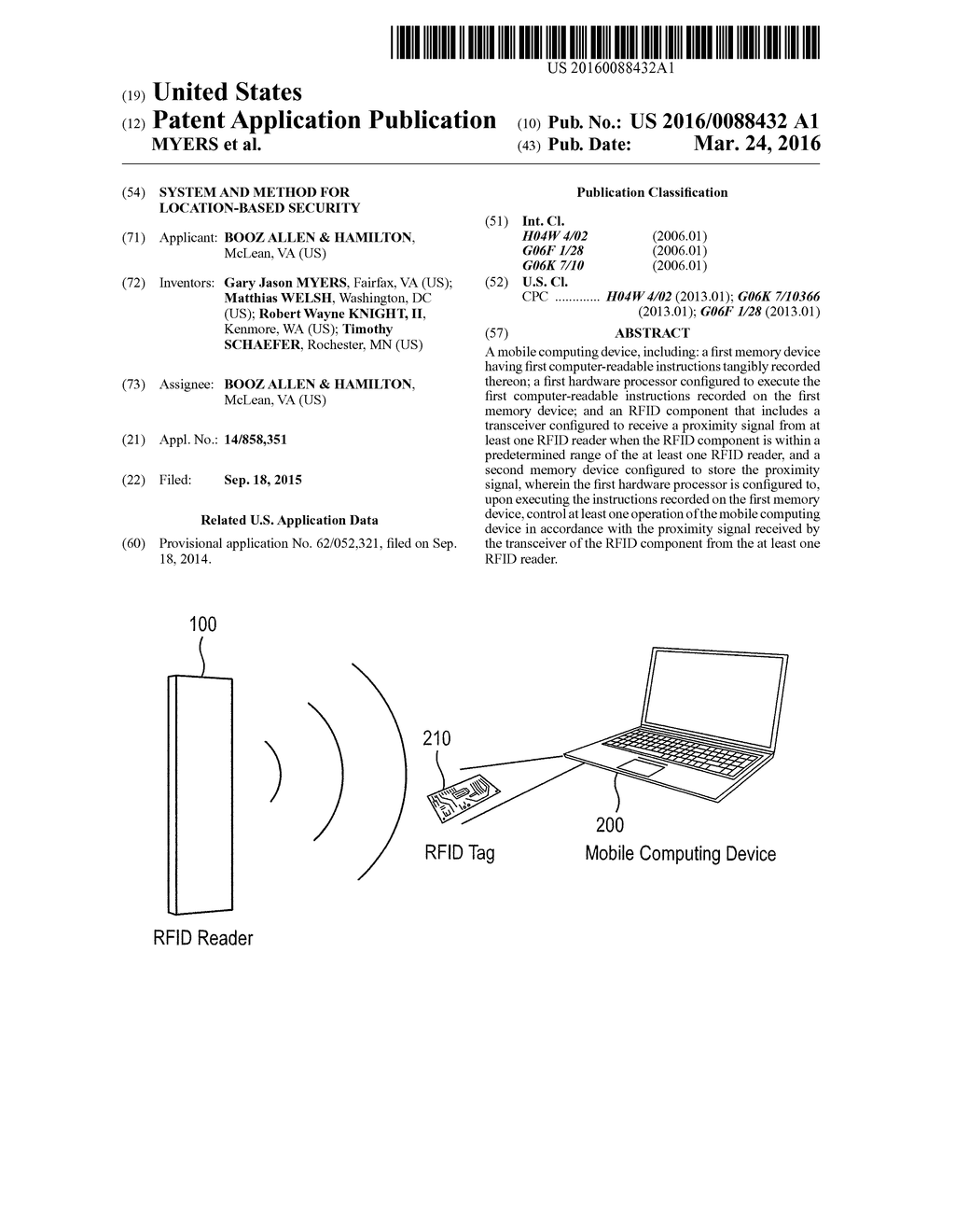 SYSTEM AND METHOD FOR LOCATION-BASED SECURITY - diagram, schematic, and image 01