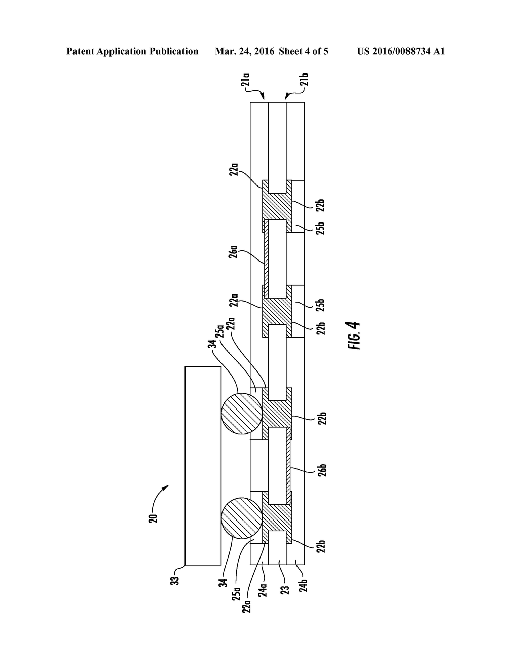 METHOD OF MAKING AN ELECTRONIC DEVICE HAVING A THIN FILM RESISTOR FORMED     ON AN LCP SOLDER MASK AND RELATED DEVICES - diagram, schematic, and image 05