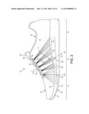 Footwear Incorporating Looped Tensile Strand Elements diagram and image