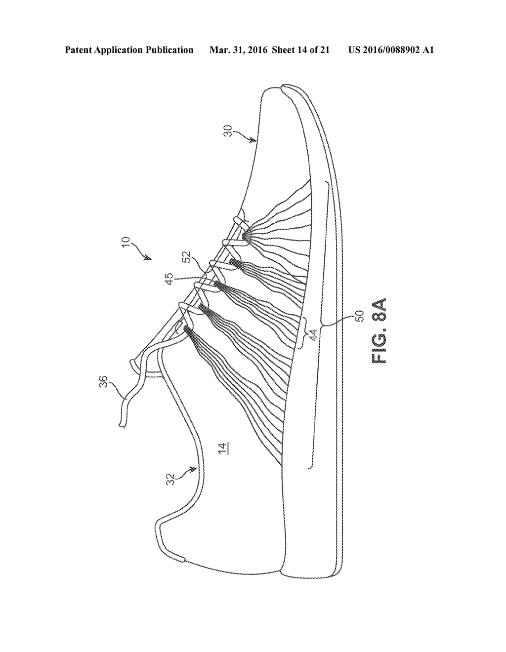 Footwear Incorporating Looped Tensile Strand Elements - diagram, schematic, and image 15