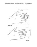 SWIVEL FINGER STRAP FOR A MOBILE DEVICE diagram and image