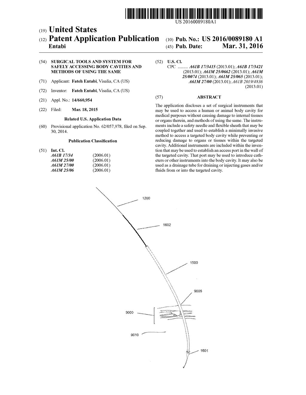 SURGICAL TOOLS AND SYSTEM FOR SAFELY ACCESSING BODY CAVITIES AND METHODS     OF USING THE SAME - diagram, schematic, and image 01