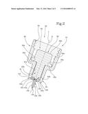 HEAD FOR HOLDING A NAIL DESTINED FOR BONE IMPLANTOLOGY AND KIT THEREOF diagram and image