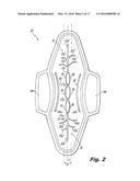 ABSORBENT ARTICLE DEMONSTRATING CONTROLLED DEFORMATION AND LONGITUDINAL     FLUID DISTRIBUTION diagram and image