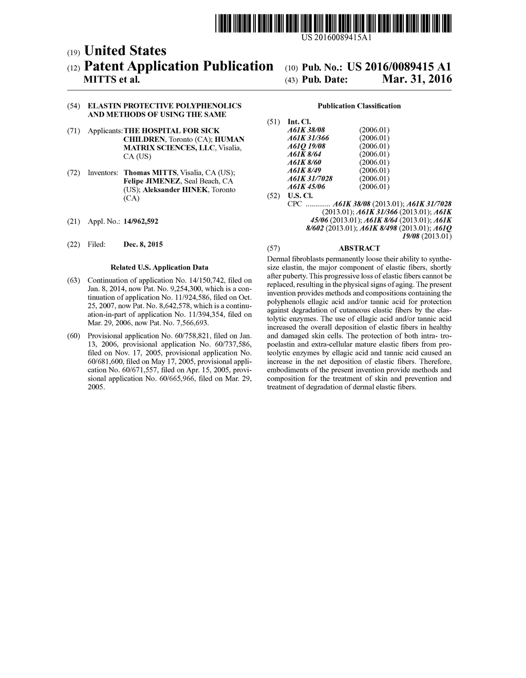 ELASTIN PROTECTIVE POLYPHENOLICS AND METHODS OF USING THE SAME - diagram, schematic, and image 01