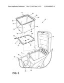 STORAGE ASSEMBLY FOR VEHICLE CENTER CONSOLE diagram and image