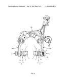 ADJUSTABLE SHOE MOUNTING STRUCTURE FOR BICYCLE BRAKE DEVICE diagram and image