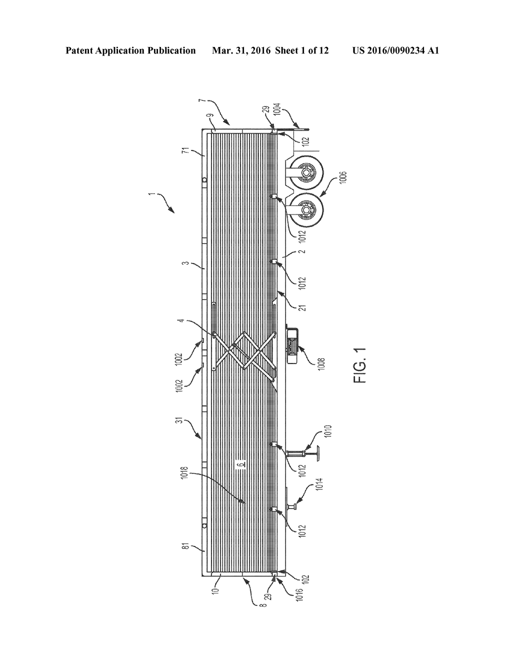 Vertically Collapsible Semi-Truck Trailer - diagram, schematic, and image 02