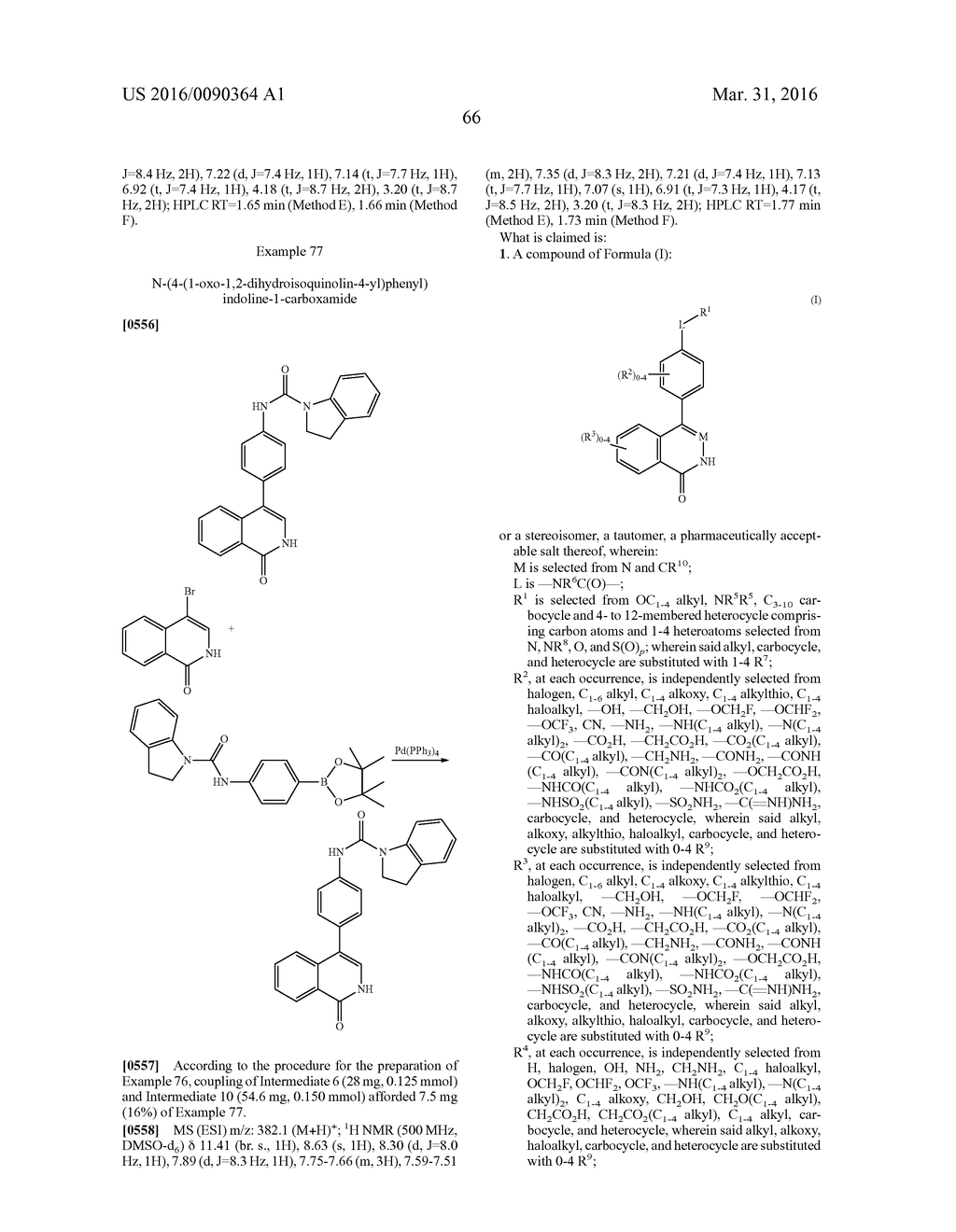 PHTHALAZINONES AND ISOQUINOLINONES AS ROCK INHIBITORS - diagram, schematic, and image 67