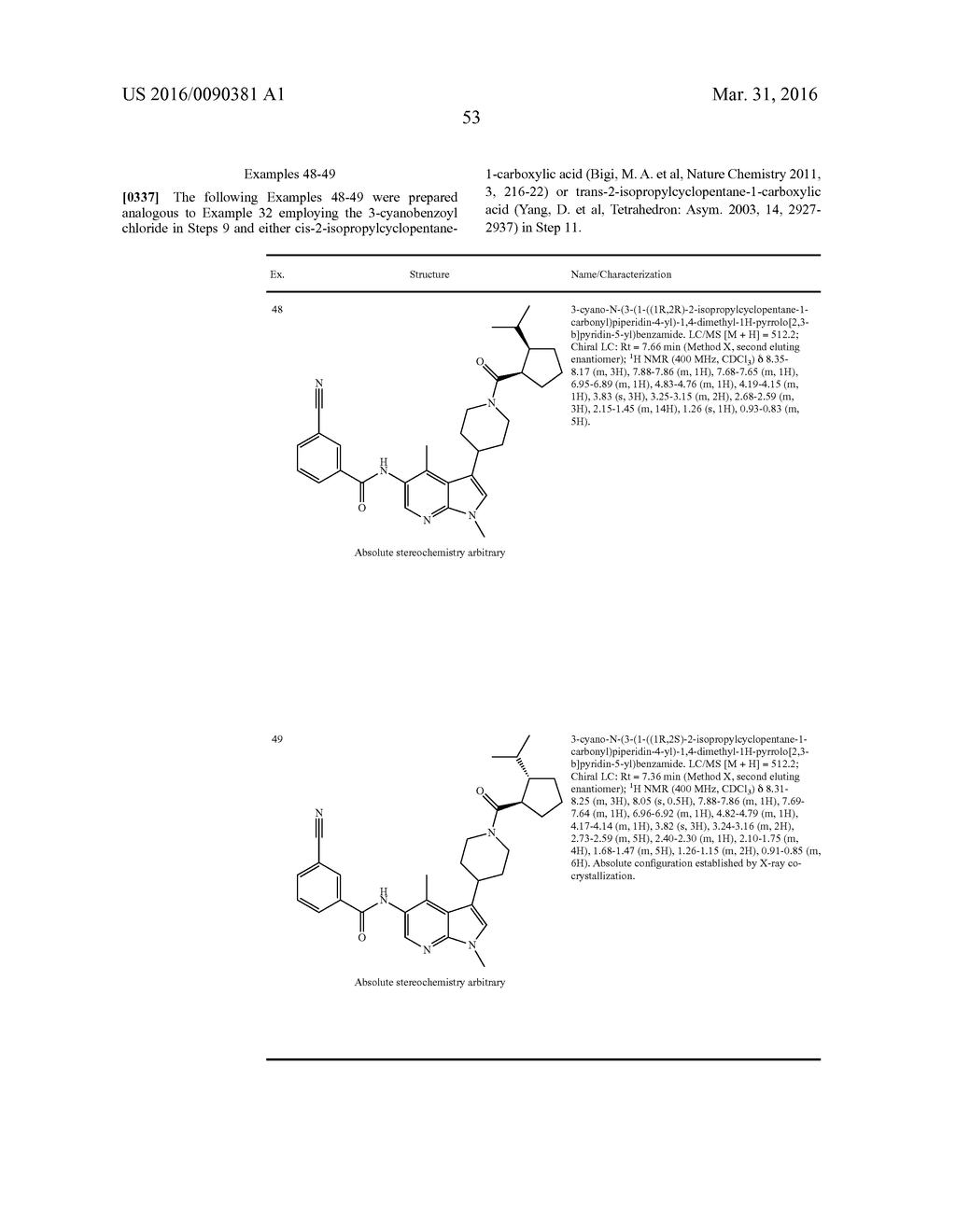 Methyl- and Trifluoromethyl-Substituted Pyrrolopyridine Modulators of     RORC2 and Methods of Use Thereof - diagram, schematic, and image 56