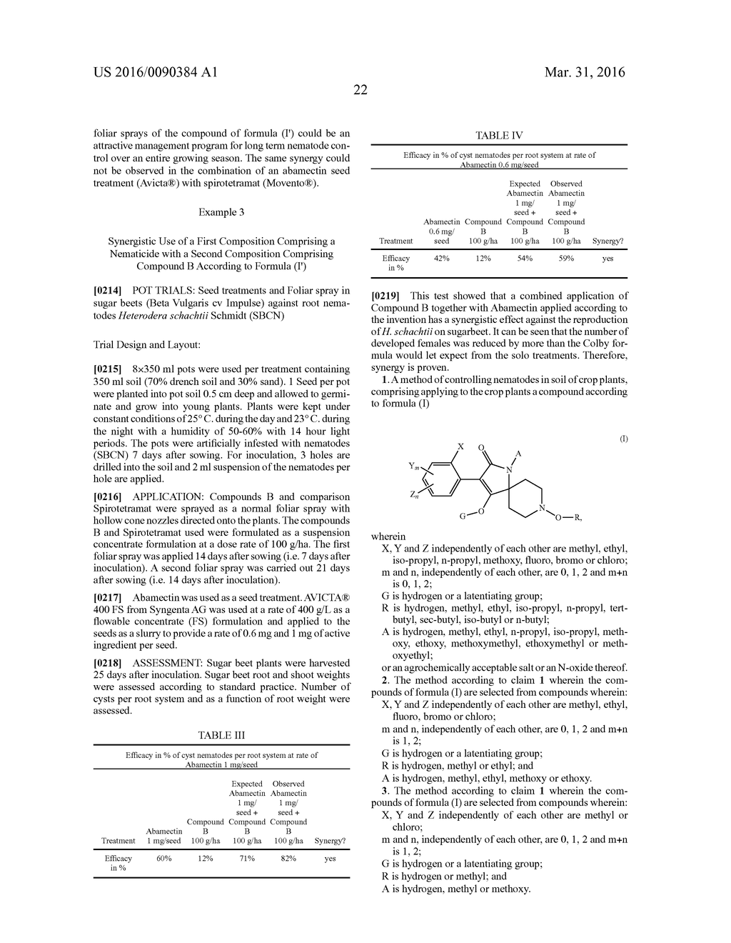 USE OF TETRAMIC ACID DERIVATIVES AS NEMATICIDES - diagram, schematic, and image 23