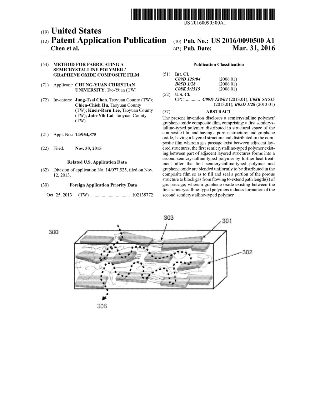 Method for fabricating a semicrystalline polymer / graphene oxide     composite film - diagram, schematic, and image 01