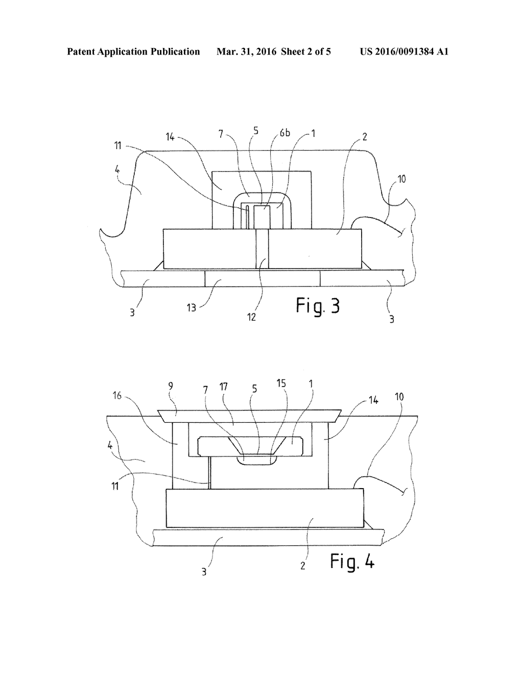 Sensor module for measuring a pressure of a fluid with at least one     electronic circuit, particularly an integrated circuit, arranged on a     circuit carrier, and at least one pressure measuring chip - diagram, schematic, and image 03