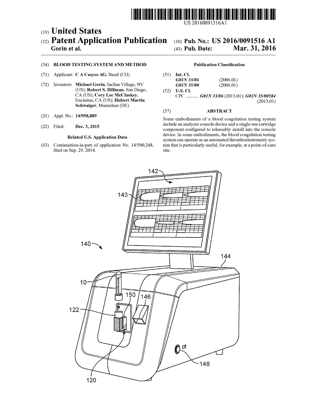 Blood Testing System and Method - diagram, schematic, and image 01