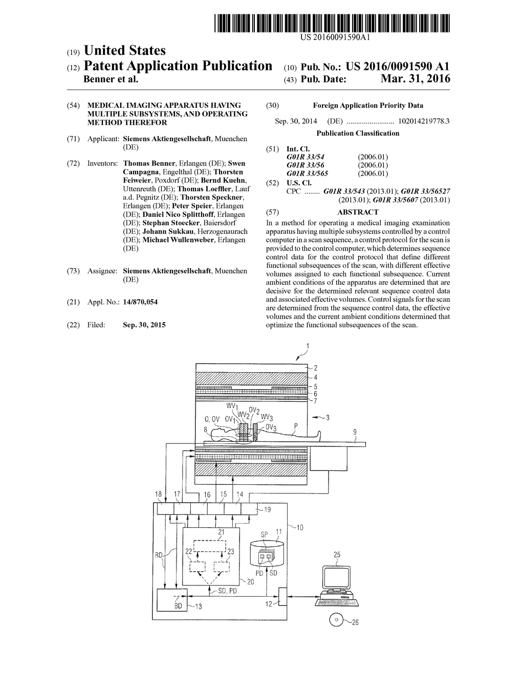 MEDICAL IMAGING APPARATUS HAVING MULTIPLE SUBSYSTEMS, AND OPERATING METHOD     THEREFOR - diagram, schematic, and image 01