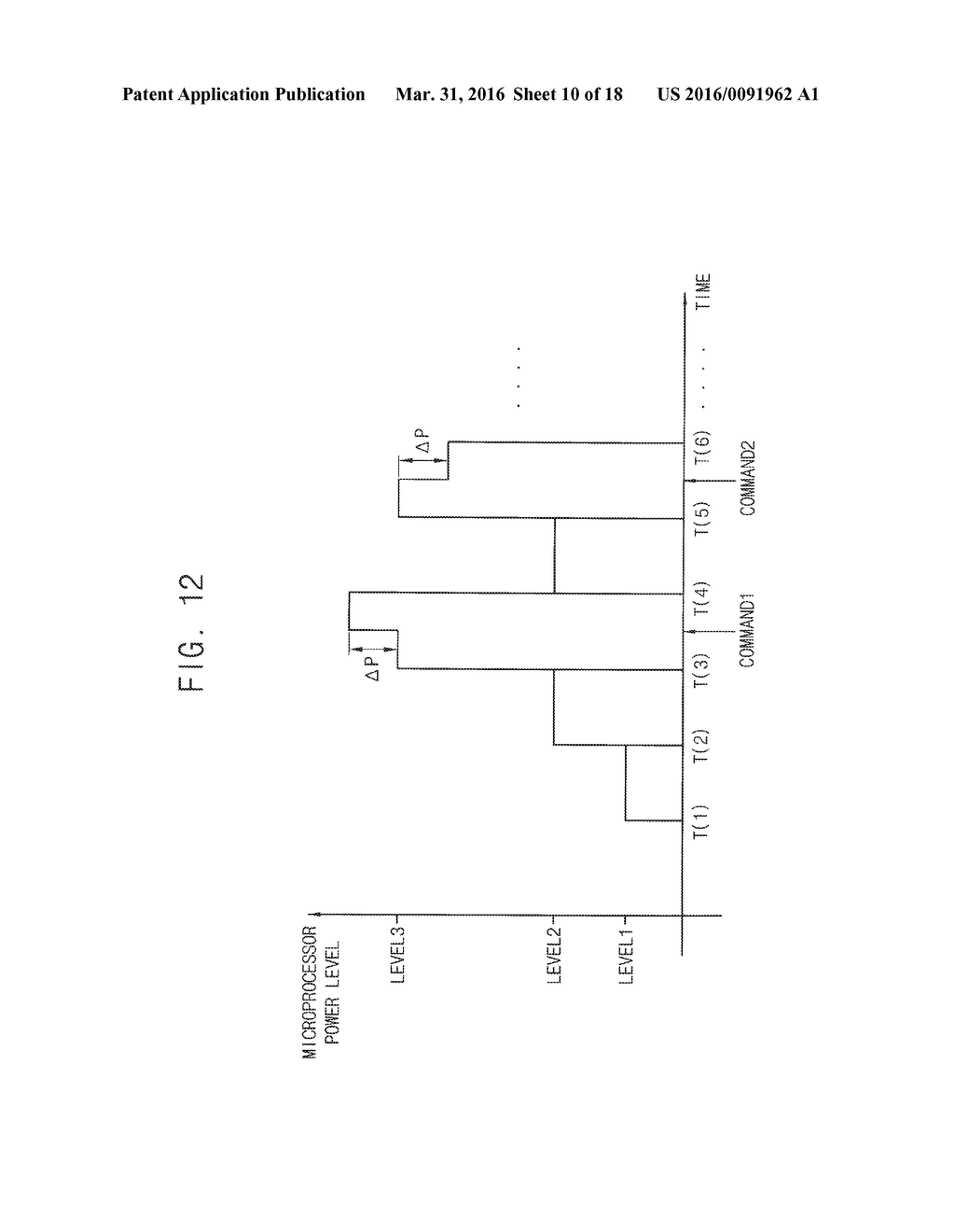 METHOD OF DYNAMICALLY SCALING A POWER LEVEL OF A MICROPROCESSOR - diagram, schematic, and image 11