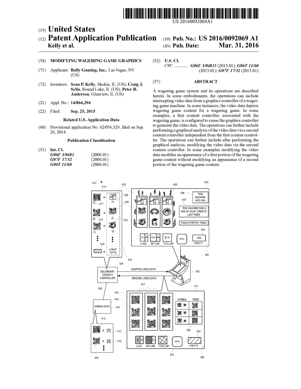 MODIFYING WAGERING GAME GRAPHICS - diagram, schematic, and image 01