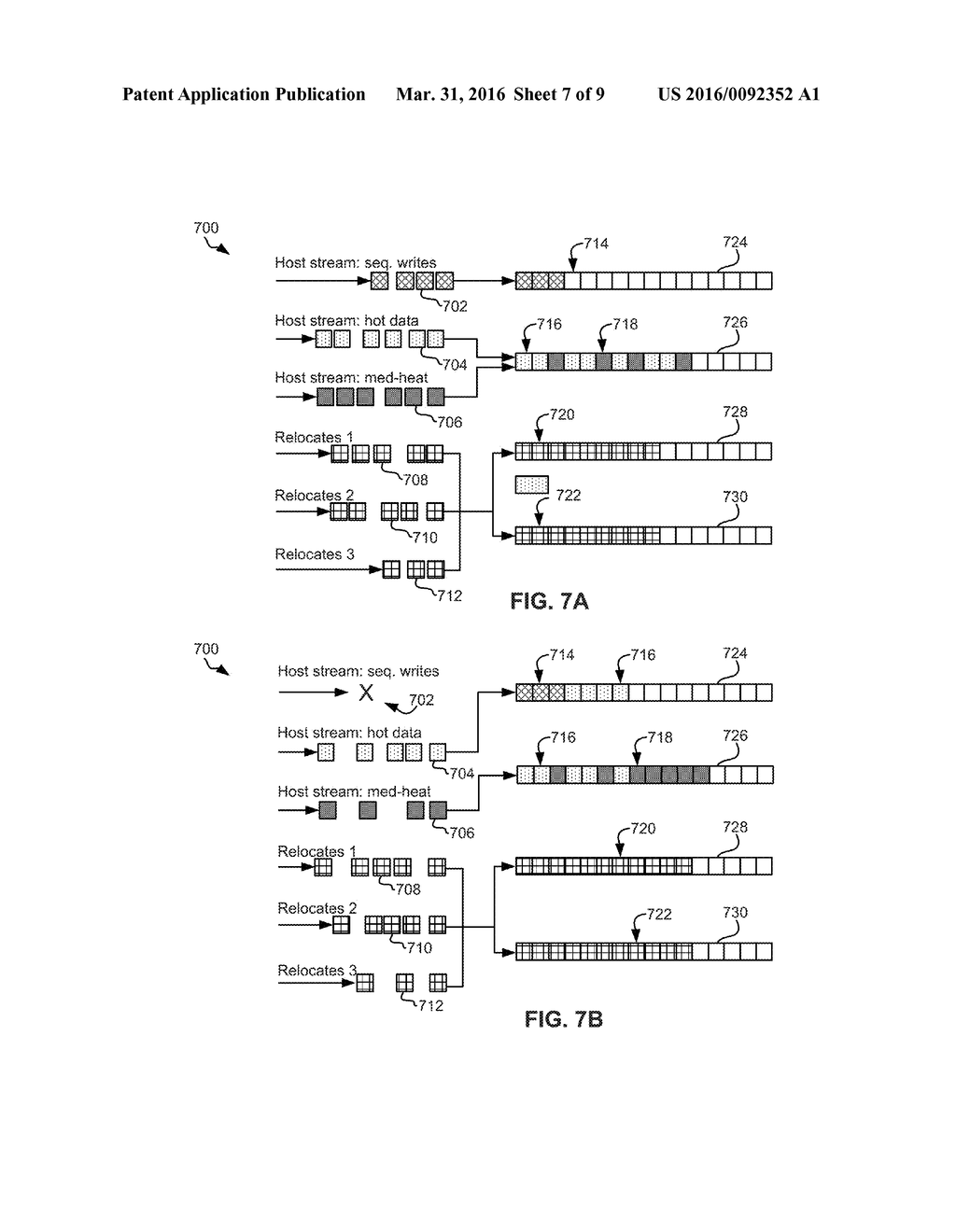 REDUCING WRITE AMPLIFICATION IN SOLID-STATE DRIVES BY SEPARATING     ALLOCATION OF RELOCATE WRITES FROM USER WRITES - diagram, schematic, and image 08