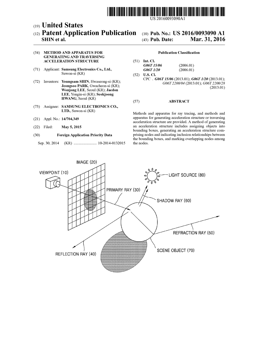 METHOD AND APPARATUS FOR GENERATING AND TRAVERSING ACCELERATION STRUCTURE - diagram, schematic, and image 01