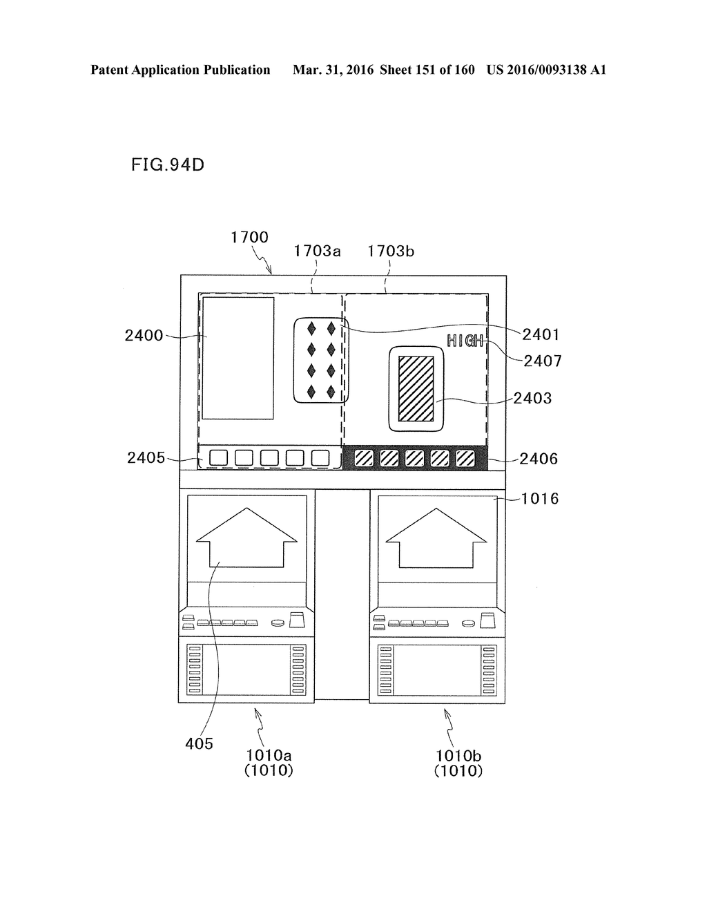 GAMING MACHINE EXECUTING LINK GAME ON COMMON SCREEN SHARED BY GAMING     TERMINALS - diagram, schematic, and image 152