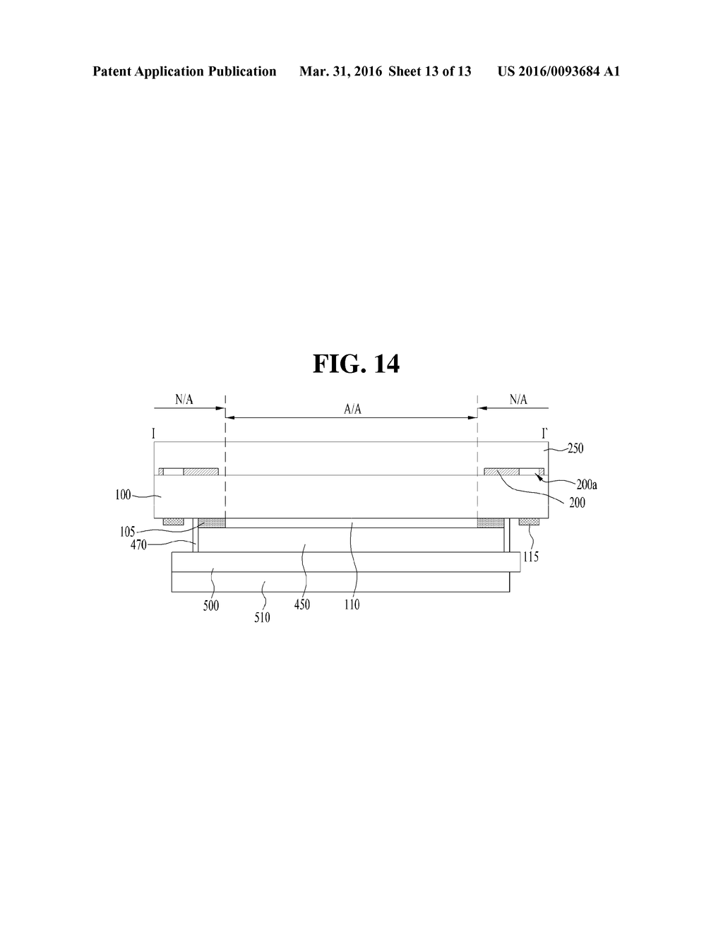 DISPLAY DEVICE INCLUDING ALIGNMENT MARK AND LIGHT SHIELDING PATTERN - diagram, schematic, and image 14